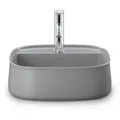Produktbild: Duravit Zencha Aufsatzbecken 420 mm, ein Hahnloch, 2374426771, Farbe: Grau Seidenmatt
