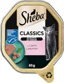 Produktbild: SHEBA Schale Nassfutter für Katzen Classics in Pastete mit Lachs 2 x 11 x 85g