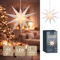 Produktbild: Stern LED Weihnachten Leuchtstern Kunststoff 35 cm weiß Gartendeko