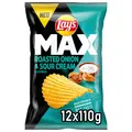 Produktbild: Max Roasted Onion & Sour Cream Geschmack – Knusprige Kartoffelchips für eine ...