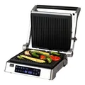 Produktbild: Ambiano Kontaktgrill Elektrische Tisch Grill Grillplatten Toaster 2200W  Timer