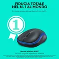 Produktbild: Logitech M185 Wireless Maus, 2,4 GHz Mit Mini USB Empfänger, Batterielaufzeit
