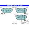 Produktbild: ATE 13.0470-7303.2 Bremsbelagsatz für SEAT AUDI VW SKODA Bremse Bremsbeläge
