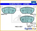 Produktbild: Bremsbelagsatz, Scheibenbremse ATE Ceramic ATE 13.0470-7303.2