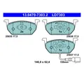 Produktbild: ATE 13.0470-7303.2 Bremsbeläge Bremsklötze Vorne für Audi A3 Seat Skoda VW Golf
