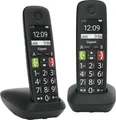 Produktbild: Gigaset E290D DECT Telefon 2 Mobilteile Basis & Ladeschale Anrufliste CLIP Telefonbuch Freisprecheinrichtung (L36852-H2901-B101)