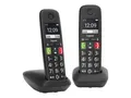 Produktbild: Gigaset E290D DECT Telefon 2 Mobilteile Basis & Ladeschale Anrufliste CLIP