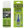 Produktbild: Petec Schraubensicherung blau Mittelfest 5g Sb-Karte + Aktivator 200ml