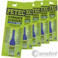 Produktbild: 5x 91005 PETEC SCHRAUBENSICHERUNG BLAU 5 GRAMM MITTELFEST SCHRAUBENKLEBER