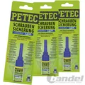 Produktbild: 3x 91005 PETEC SCHRAUBENSICHERUNG BLAU 5 GRAMM MITTELFEST SCHRAUBENKLEBER