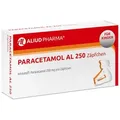 Produktbild: Paracetamol AL 250 Zäpfchen bei akuten Schmerzen und Fieber