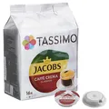 Produktbild: TASSIMO JACOBS CAFFÈ CREMA CLASSICO Kaffeediscs, Arabica- und Robustabohnen 16 Portionen
