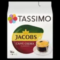 Produktbild: Tassimo Jacobs Caffè Crema Classico Gemahlener Kaffee 112 G (16 Kapseln)