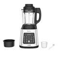 Produktbild: Moulinex PerfectMix Cook, Standmixer mit 10 automatischen Programmen, 1400 W, bereiten heiße und kalte Rezepte zu, elektrischer Mixer mit Touchscreen, leicht zu reinigen, Kapazität 2 l, LM83SD