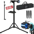 Produktbild: MONZANA® Fahrradmontageständer Profi 50 kg für E-Bike Tragetasche Reifenheber Werkzeugablage Stahl klappbar höhenverstellbar Reparaturständer ...