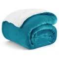 Produktbild: Weiche Sherpa Decke 150x200 - Sofadecke, Türkis