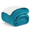 Produktbild: BEDSURE Sherpa Kuscheldecke Flauschig 150x200 - Sofadecke, Türkis