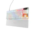 Produktbild: SteelSeries Apex Pro TKL Gen 3 Weiß - HyperMagnetic Gaming Tastatur - OmniPoint 3.0 Switches - Anpassbares Ansprechverhalten - Rapid Trigger - Rapid Tap/SOCD - OLED - PBT-Keycaps - USB-C - DE QWERTZ