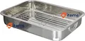 Produktbild: GSW Edelstahl Backform Mit Grillrost, 7,2L, Silber - 7,2 L, L