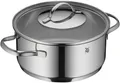 Produktbild: WMF Bratentopf Aparto Bratentopf mit Deckel, 20 cm, Cromargan Edelstahl Rostfrei 18/10 (Aparto Bratentopf, 1-tlg., 20 cm), TransTherm-Allherdboden