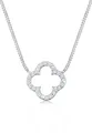Produktbild: Elli Halskette Damen Kleeblatt Anhänger Elegant Glück mit Zirkonia Kristallen in 925 Sterling Silber