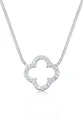 Produktbild: Elli Kette mit Anhänger Kleeblatt Glück Zirkonia 925 Silber, Kleeblatt