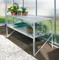 Produktbild: Vitavia Aluminiumtisch für Gewächshaus, Treibhaus, 2 Ebenen silber, 1,21x0,54 m,