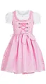 Produktbild: Nübler Dirndl Kinderdirndl 3-teilig Linda in Rosa von Nübler 3 teiliges Set aus Dirndl, Bluse und Schürze