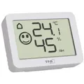 Produktbild: TFA Thermo-Hygrometer mit Smiley-Klimakomfortanzeige, Raumtemperatur, Luftfeuchte (rH), weiß