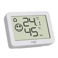 Produktbild: TFA Dostmann Mini Hygrometer digital, 30.5055.02, Innentemperatur und Luftfeuchtigkeit, zur Raumklimaüberwachung, weiß