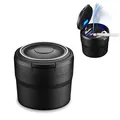 Produktbild: Besylo Auto-Aschenbecher Easy Clean Up Abnehmbarer Autoaschenbecher mit LED-L...