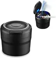 Produktbild: Besylo Auto-Aschenbecher Easy Clean Up Abnehmbarer Autoaschenbecher mit LED
