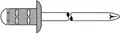 Produktbild: GESIPA Blindniet PolyGrip® Nietschaft d x l 3,2 x 8 mm - 1464835