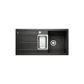 Produktbild: BLANCO METRA 6 S | Granitspüle aus SILGRANIT schwarz | Einbauart: Einbau von Oben | reversibel | für 60 cm breite Unterschränke | Großes Becken | Reinigungsfreundliche Öberfläche | [100x50x20 cm]