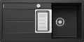 Produktbild: Blanco Einbauspüle METRA 6 S Einbauspüle SILGRANIT schwarz ab 60 cm Excenter, rechteckig, 50/100 cm