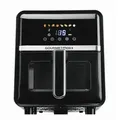 Produktbild: Gourmetmaxx HEIßLUFTFRITTEUSE GOURMETmaxx, Schwarz, Silber, Metall, Kunststoff, 5 L, 25x30x36.5 cm, Sichtfenster, Temperaturanzeige, Betriebsanzeige, Timer, Heißlufttechnologie, Programm wählbar, Display, Touchscreen, Küchengeräte, Heißluftfritteusen