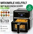 Produktbild: GOURMETmaxx Heißluft Fritteuse 5L Airfryer mit Sichtfenster Touchdisplay 1400W