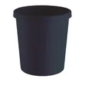 Produktbild: Helit Papierkorb 18l H331xØ315mm m.Griffrand Ku.schwarz Papierkörbe H6405895