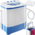 Produktbild: tectake Mini-Waschmaschine, mit Schleuder, 2 Kammern, sparsamer Verbrauch, 65 x 40 x 75 cm