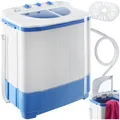 Produktbild: tectake® portable, mobile 4,5 kg Mini Waschmaschine + 3,5 kg Wäscheschleuder Kombination, Toplader für Camping und Reise, Toploader Reisewaschmaschine