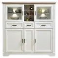 Produktbild: Innostyle Highboard Highboard JASMIN Pinie weiß Nachbildung mit offenen Fächern