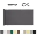 Produktbild: Sekey Balkonsichtschutz Polyester Balkonbespannungen Sichtschutz Garten Zaun Windschutz H: 90 cm / B: 300 cm, 500 cm, 600cm 600 cm