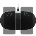 Produktbild: Goobay Kabellose Dual-Schnellladematte 10 W (schwarz) - Schwarz