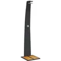 Produktbild: vidaXL Gartendusche Schwarz 55x60x224 cm Poly Rattan und Akazienholz 368209