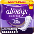 Produktbild: Always Discreet Inkontinenz-Einlagen Ultimate Nacht Monatspaket Sparpack 96 St.