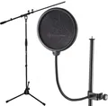Produktbild: König & Meyer Mikrofon K&M 23956 Popschutz mit Mikrofonständer (Popkiller), mit Mikrofonständer