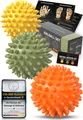 Produktbild: 3er Igelball Massage Set / hart & weich / Massageball Noppenball Ball Fußmassage