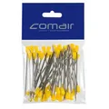 Produktbild: Comair Metallstecker mit Plastikkopf 65mm gelb 50 Stück