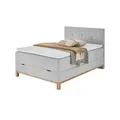 Produktbild: maison bleue Boxspringbett mit Bettkasten Catania ¦ grau ¦ Maße (cm): B: 122 H: 116