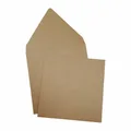 Produktbild: 10 Kraftpapier Briefumschläge 140x140 mm quadratisch Pollen Clairefontaine Kraft